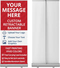 33 in x 81 in Custom Retractable Banner - Portable Trade Show Display