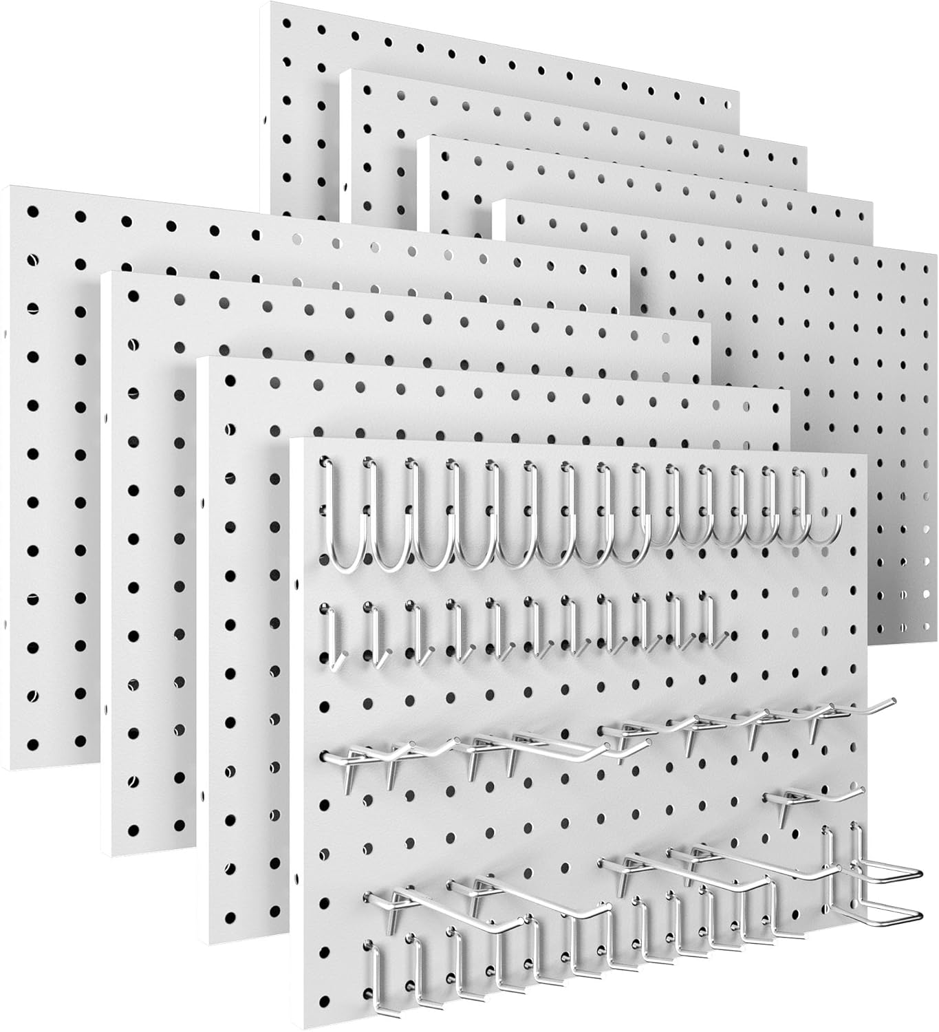 Heavy Duty Metal Pegboard Panels for Home and Garage Organization