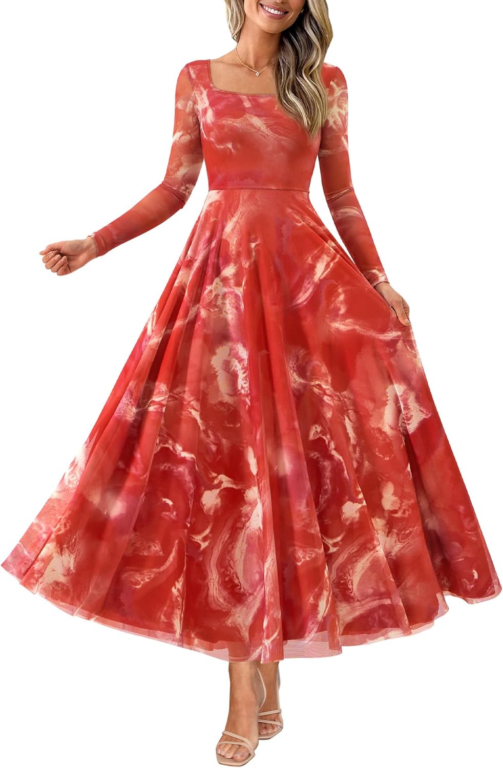 Elegant Floral Print Maxi Dress for Women - Perfect for Fall Events