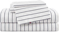 Full Bed Sheets - Crisp Cotton Percale Set with Pillowcases