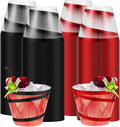 9 oz Rimmed Swirl Clear Plastic Wine Cups - Elegant Disposable