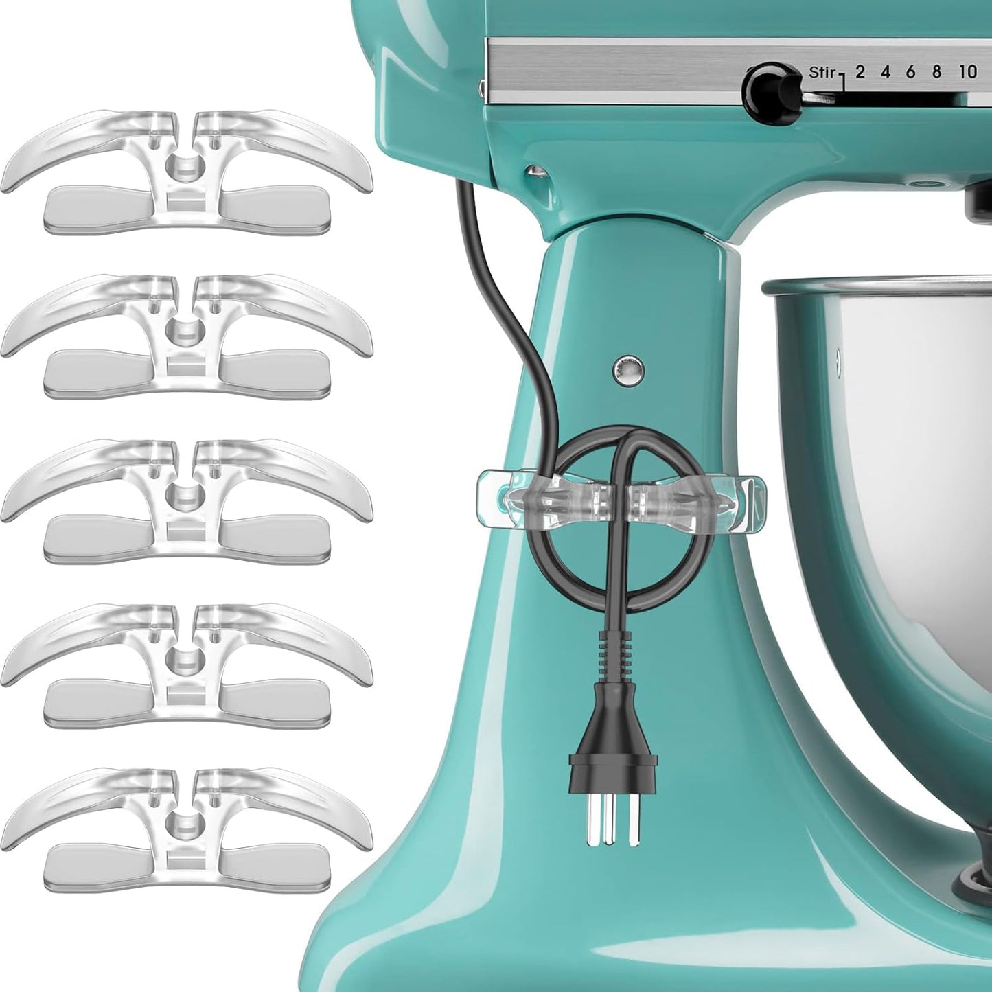 5Pc Upgraded Cord Organizer Set by REIKOT | Declutter Your Kitchen