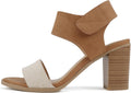 Women Open Round Toe Chunky Heel Ankle Strap Sandals - 3in Heel