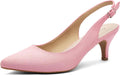 Kitten Heels Pointed Toe Slingback Dress Pumps - Comfortable Style