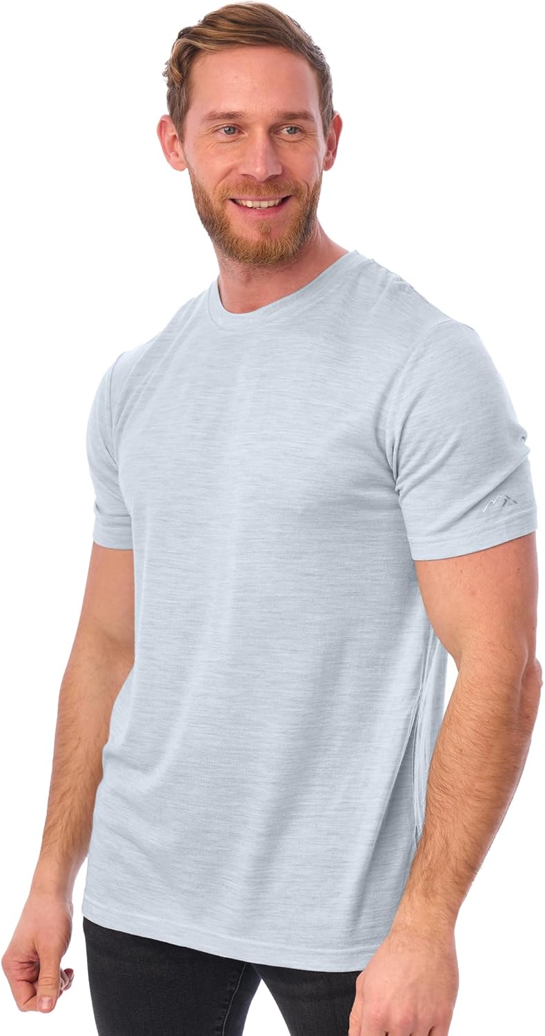 Merino Wool T-Shirt for Men - Lightweight Base Layer Comfort