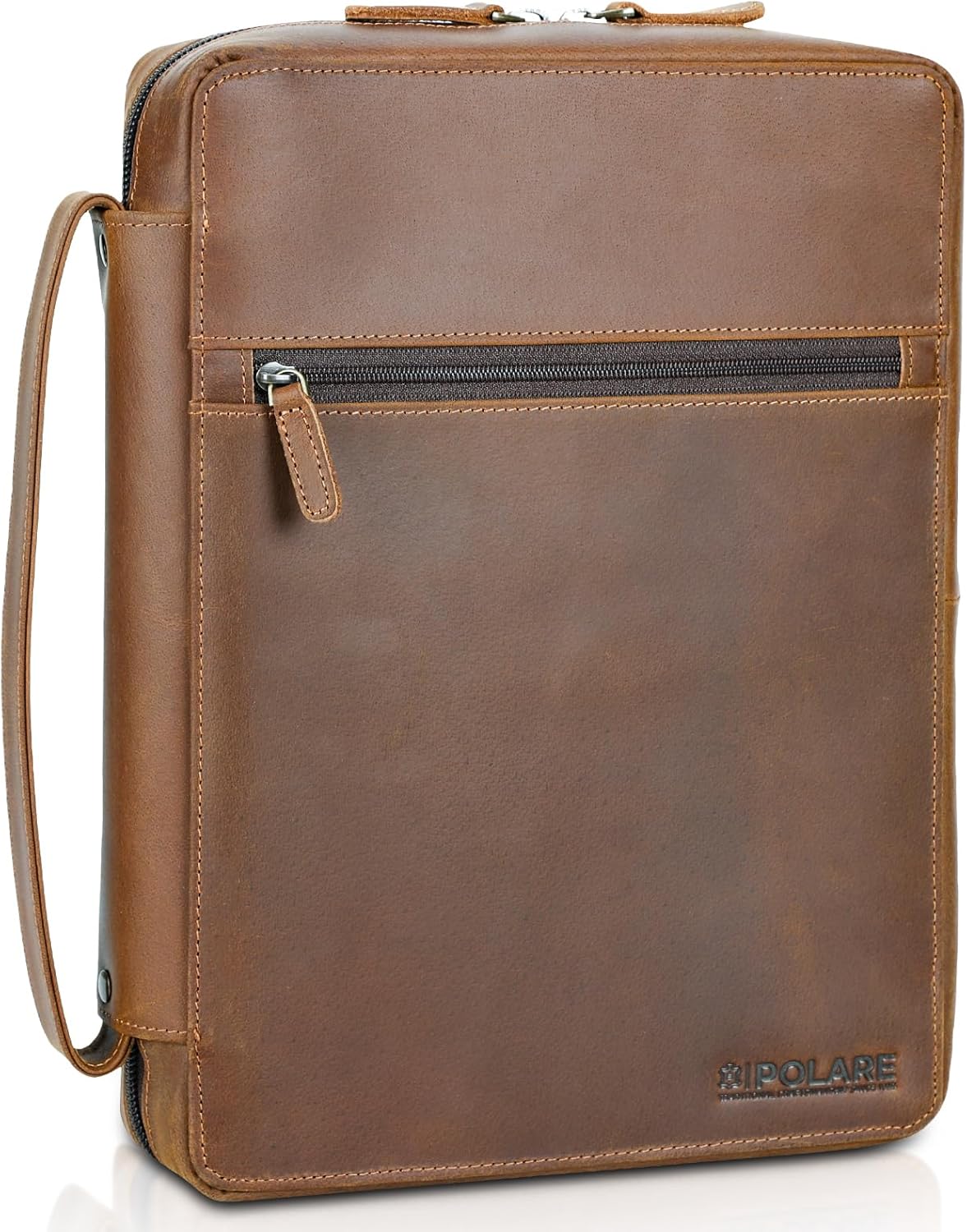 Polare Full Grain Leather Bible Cover for Men and Women