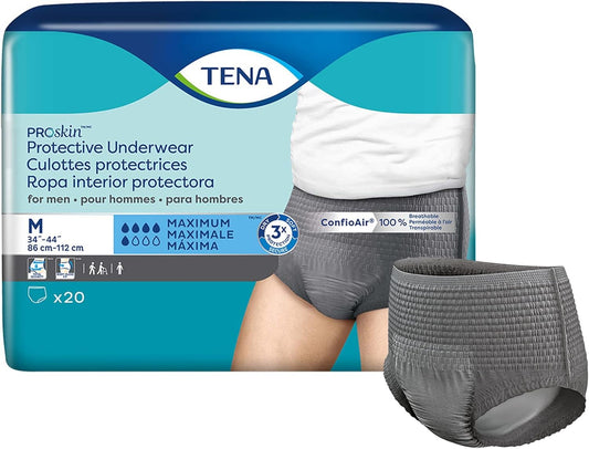 TENA ProSkin Men's Incontinence Underwear, 20ct
