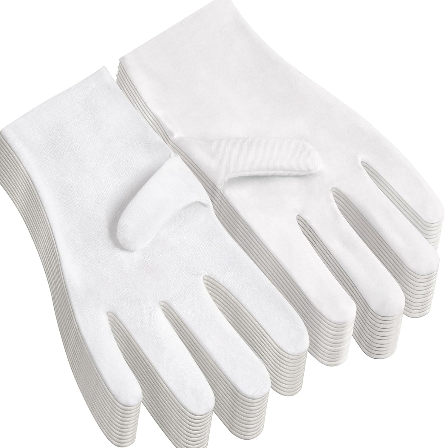 COOHORN White Cotton Gloves - Moisturizing Eczema Relief