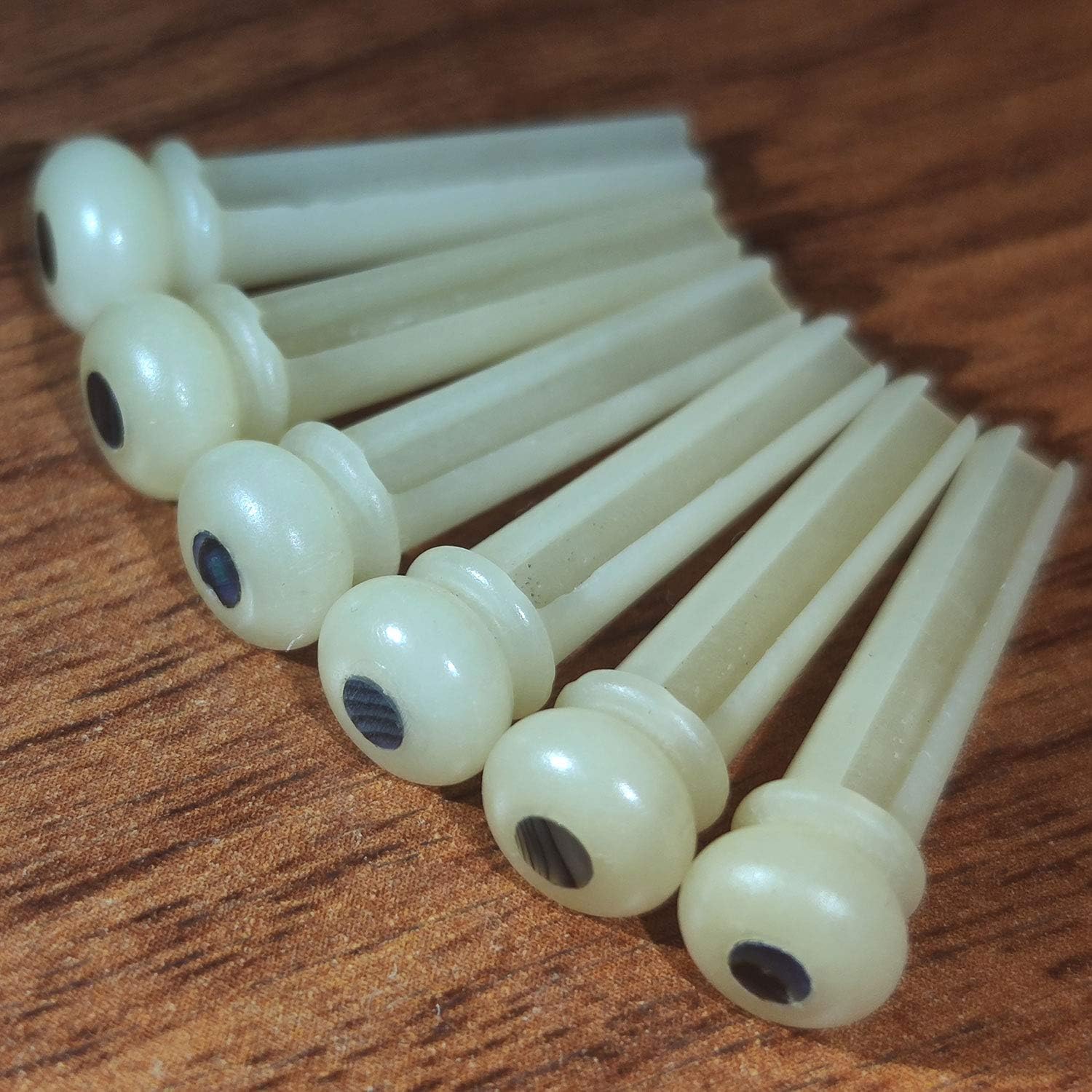 Premium Bone Bridge Pins with Abalone Dot - VENCETMAT