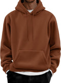 COOFANDY Men Cotton Fleece Hooded Sweatshirt for Comfort