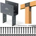 Post Cap Tie Bracket 2pc 4x6 (Actual 3.5x5.5) - Heavy Duty Post