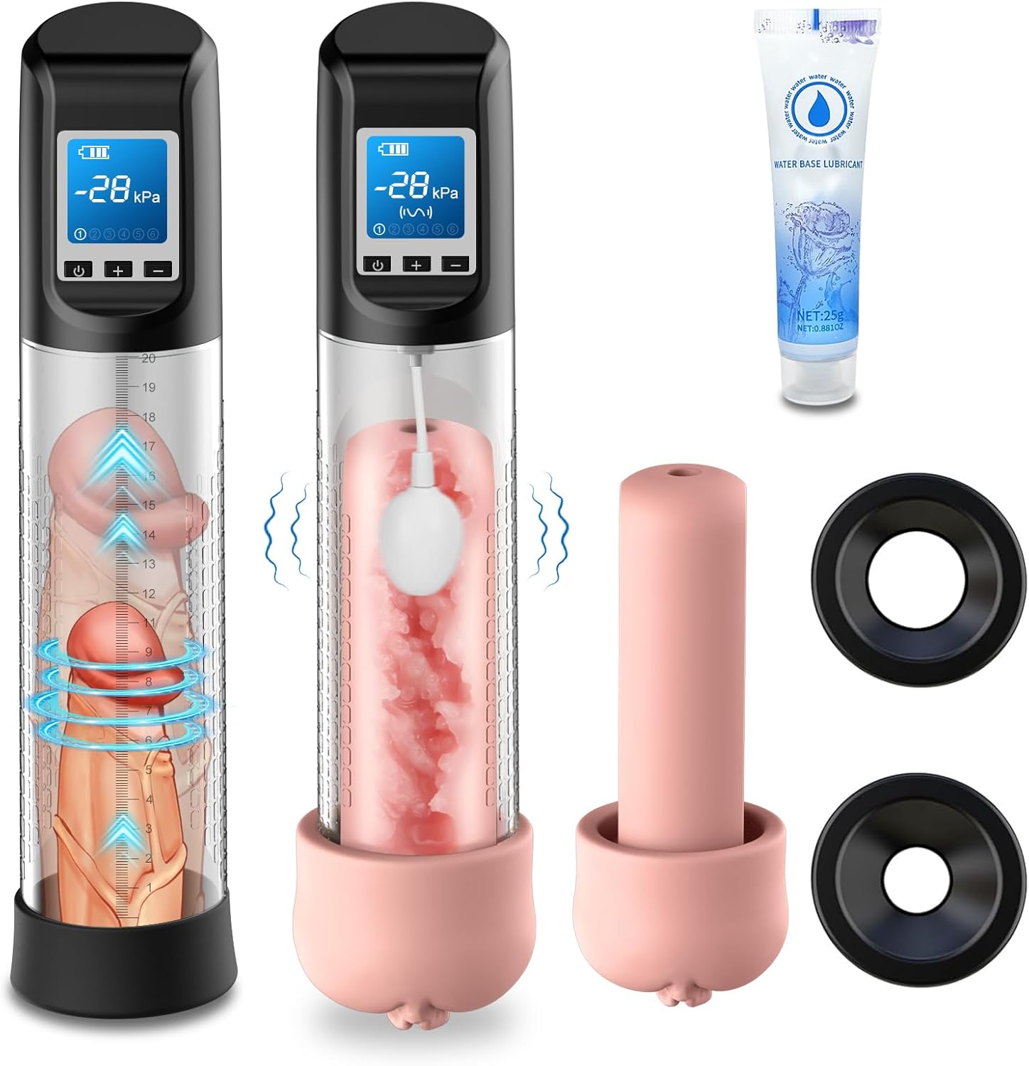Electric Vacuum Vibrating Penis Pump for Enhanced Male Stamina
