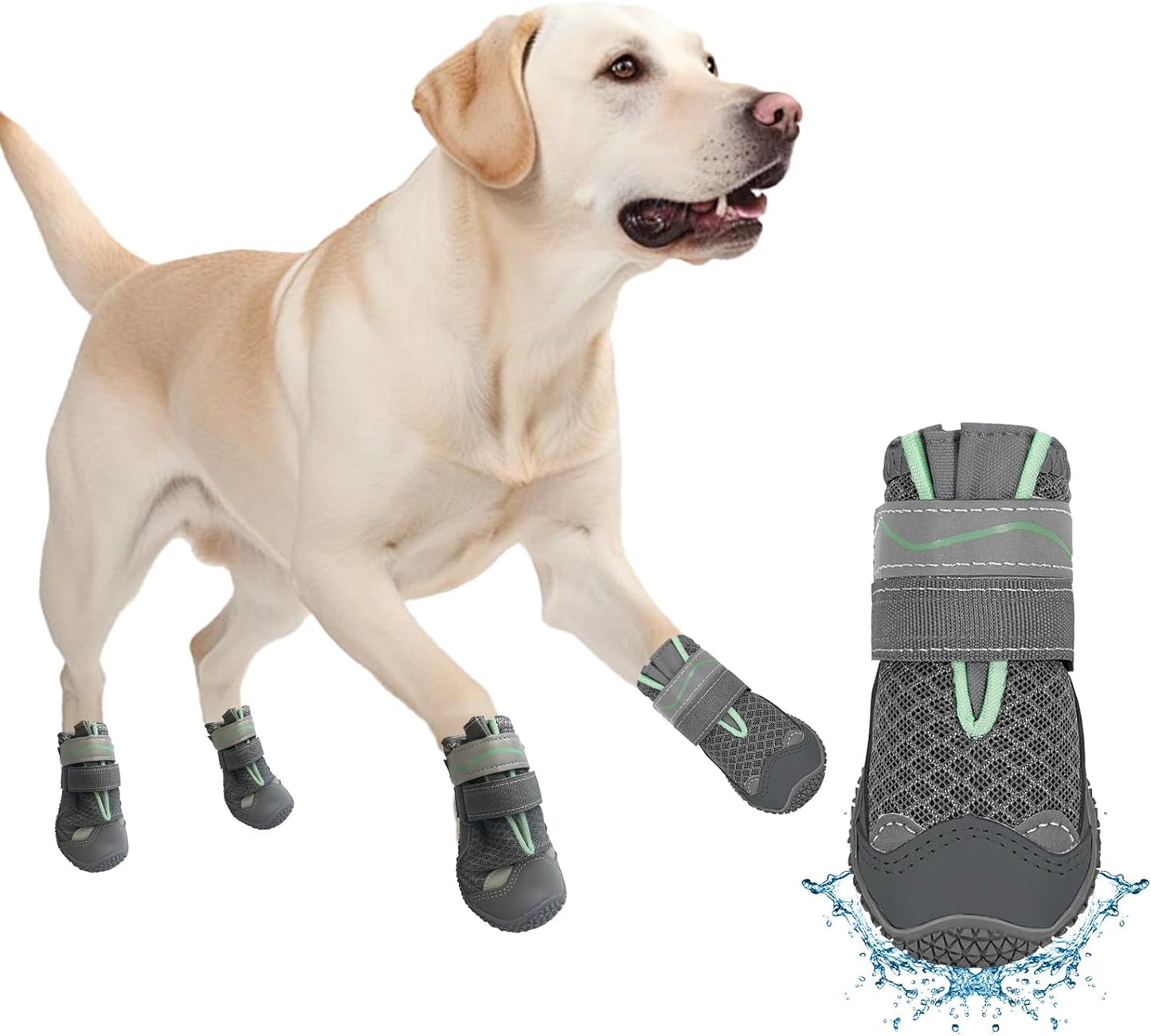 Waterproof Dog Booties for All Sizes - Perfect for Summer Fun