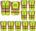 Custom Safety Vest Visibility Reflective Class 2 Hi Vis Vest