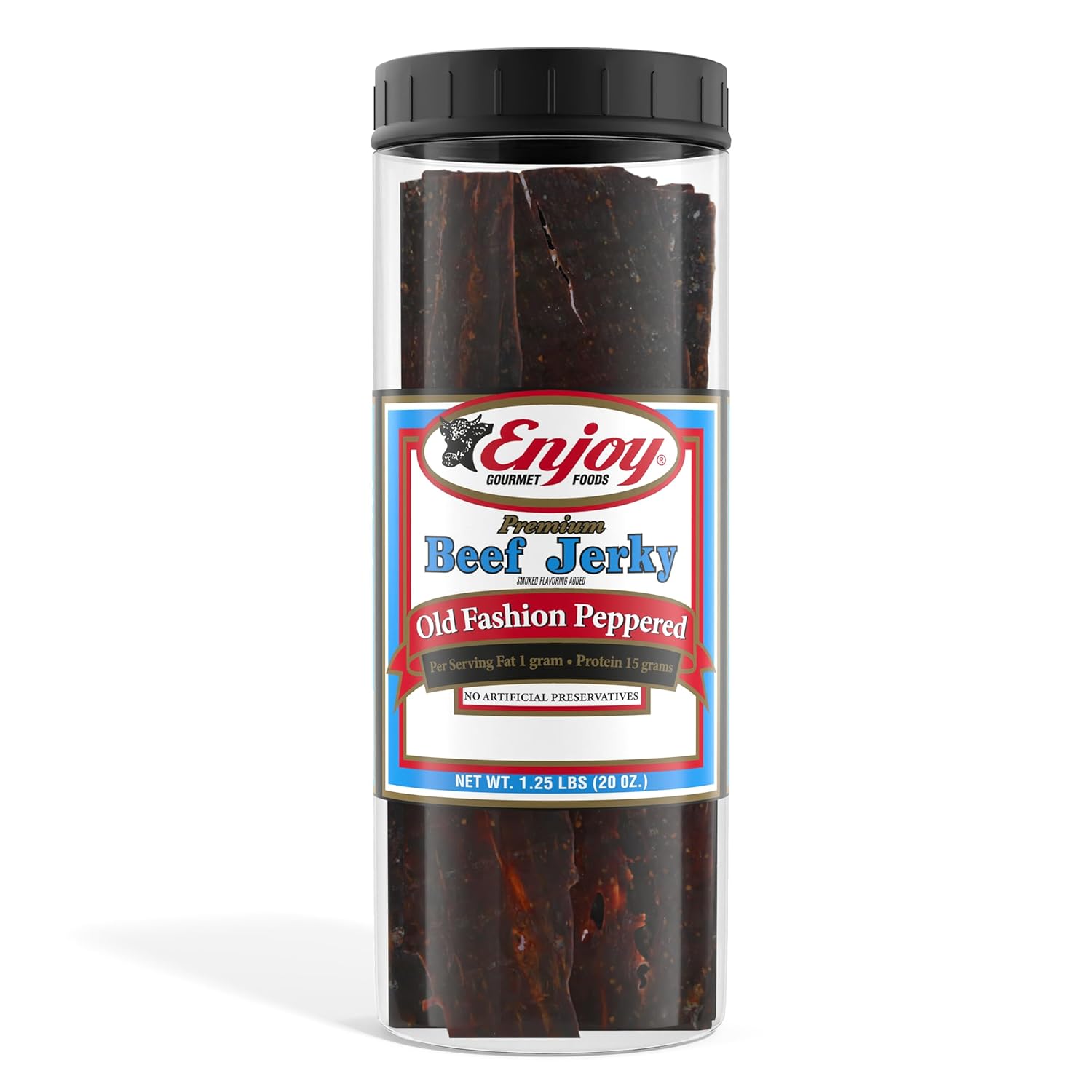 Enjoy Old Fashion Peppered Beef Jerky - High Protein Snack