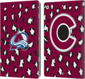 NHL Leopard Pattern Colorado Avalanche Leather Wallet Case for iPad