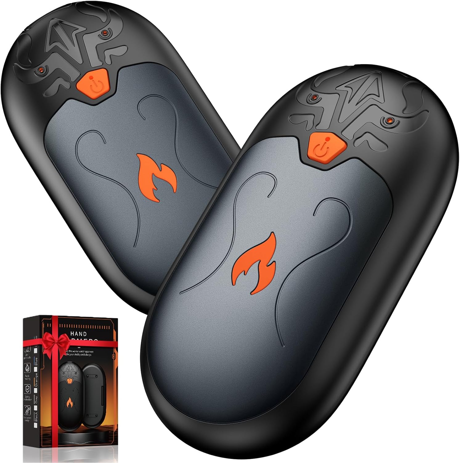 24Hr Heat: 8000mAh Rechargeable Hand Warmers - 2 Pack