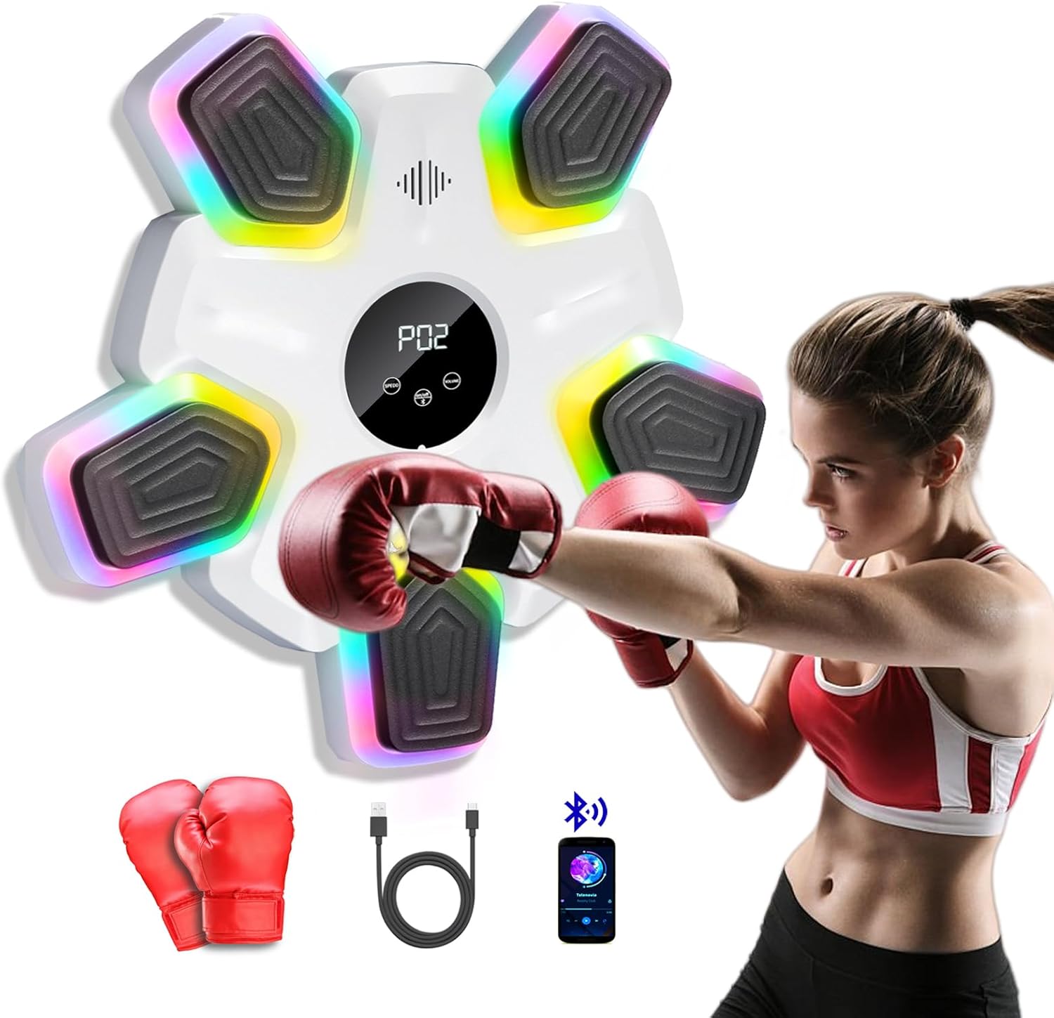 Wall-Mounted Bluetooth Music Boxing for All Ages