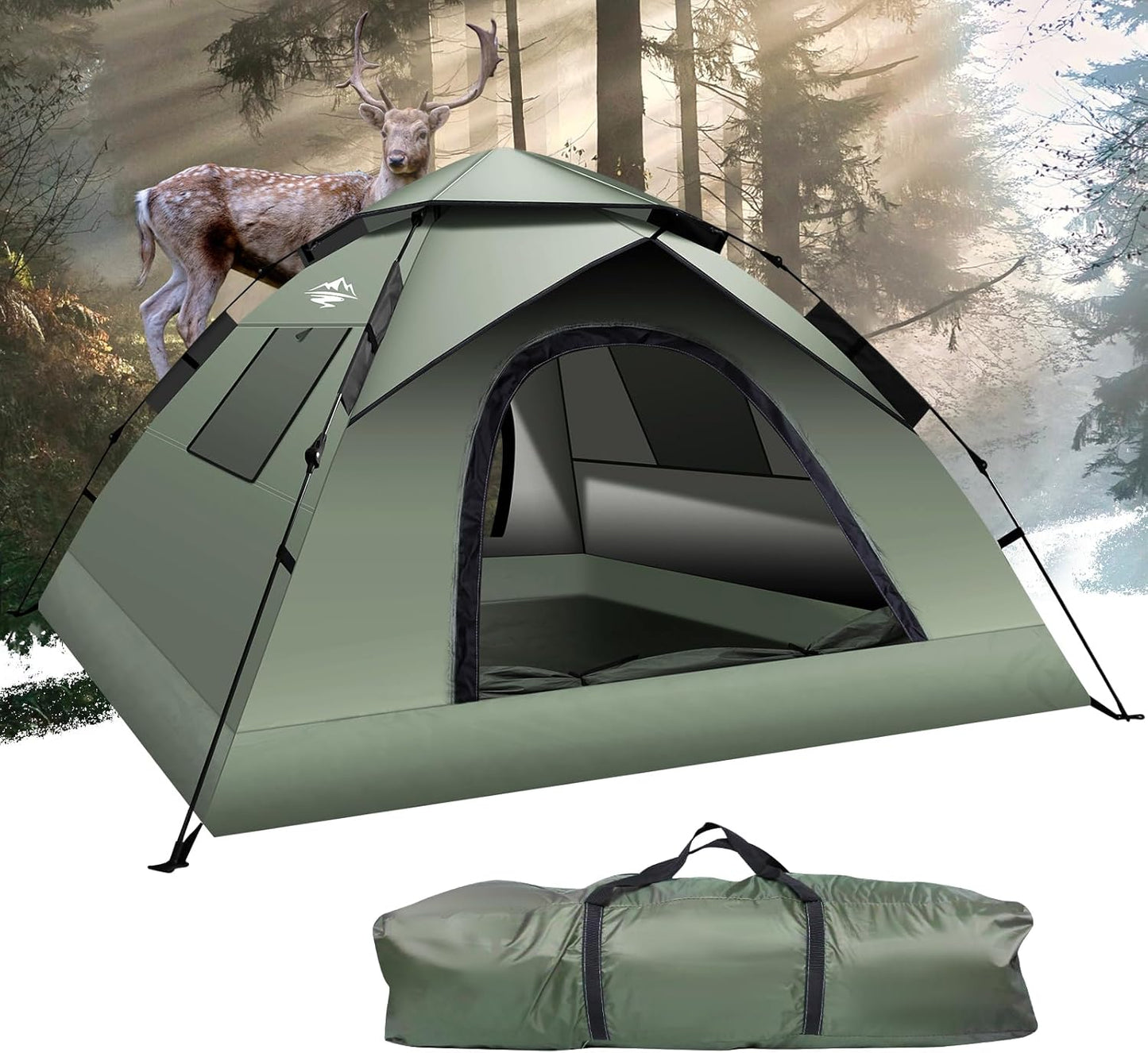 MAXDONE Instant Pop-Up 2-3 Person Camping Tent