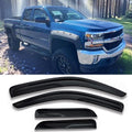 Side Window Deflectors Vent Window Visor for 2015-2018 Silverado
