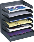 Safco Desk Organizer 6-Shelf Mail Sorter - Durable Steel Organizer