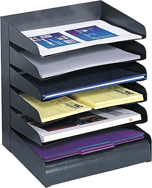 Safco Desk Organizer with 6 Shelves for Office and Classroom Use