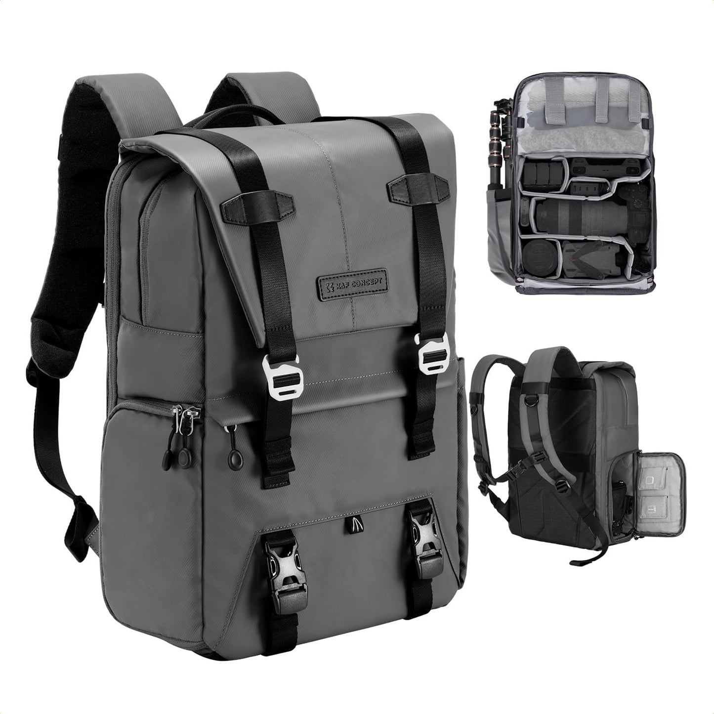 K&F Concept Camera Backpack for Photographers with Raincover