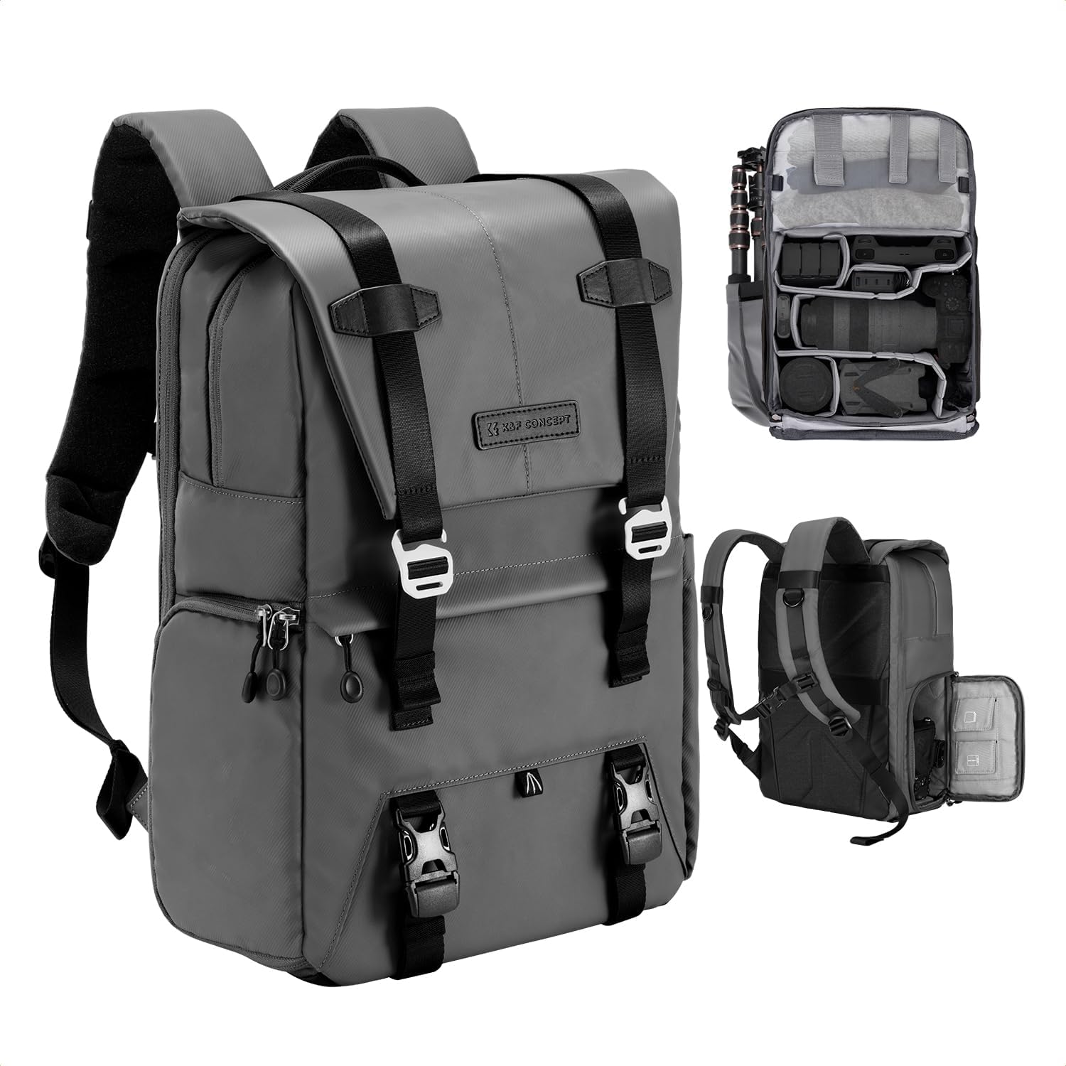 K&F Concept Camera Backpack for Photographers with Raincover