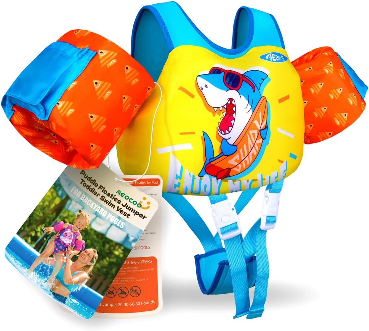 Toddler Swim Vest for 3-9 Years - Safe & Fun Floaties