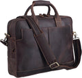 Polare Leather Briefcase for Men: Stylish 15.6 Inch Laptop Bag