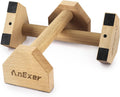 Push Up Stands Handstand Parallettes Bars - Stable Solid Wood