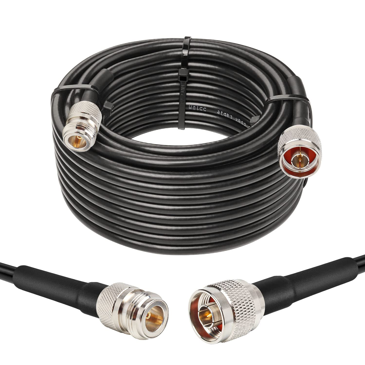 35ft N Male to N Female Cable for WiFi and Ham Radio Use