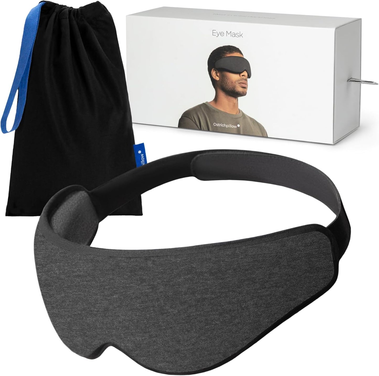 Ostrichpillow Eye Mask for Total Darkness and Comfort
