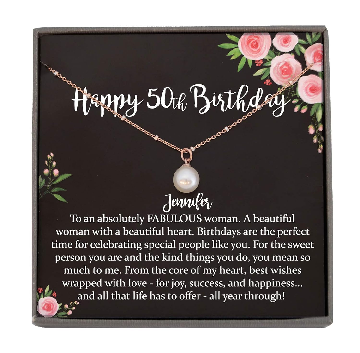 Be Wished 50th Birthday Gifts for Women with Meaningful Jewelry