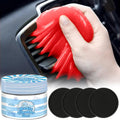 Car Cleaning Gel and 2.8in Cup Holder Coasters - Car Interior Detail