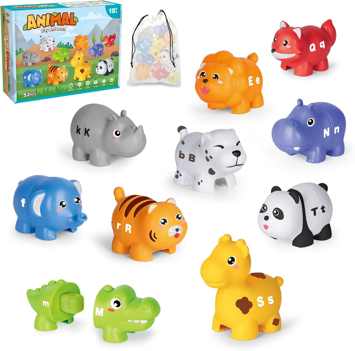 ABC Animal Match Game - Montessori Learning Toy