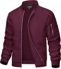 Men's Bomber Jacket Lightweight Windbreaker for Spring Fall - 5