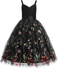 Flower Girls Dress Spaghetti Strap Long A Line Formal - Elegant Tulle