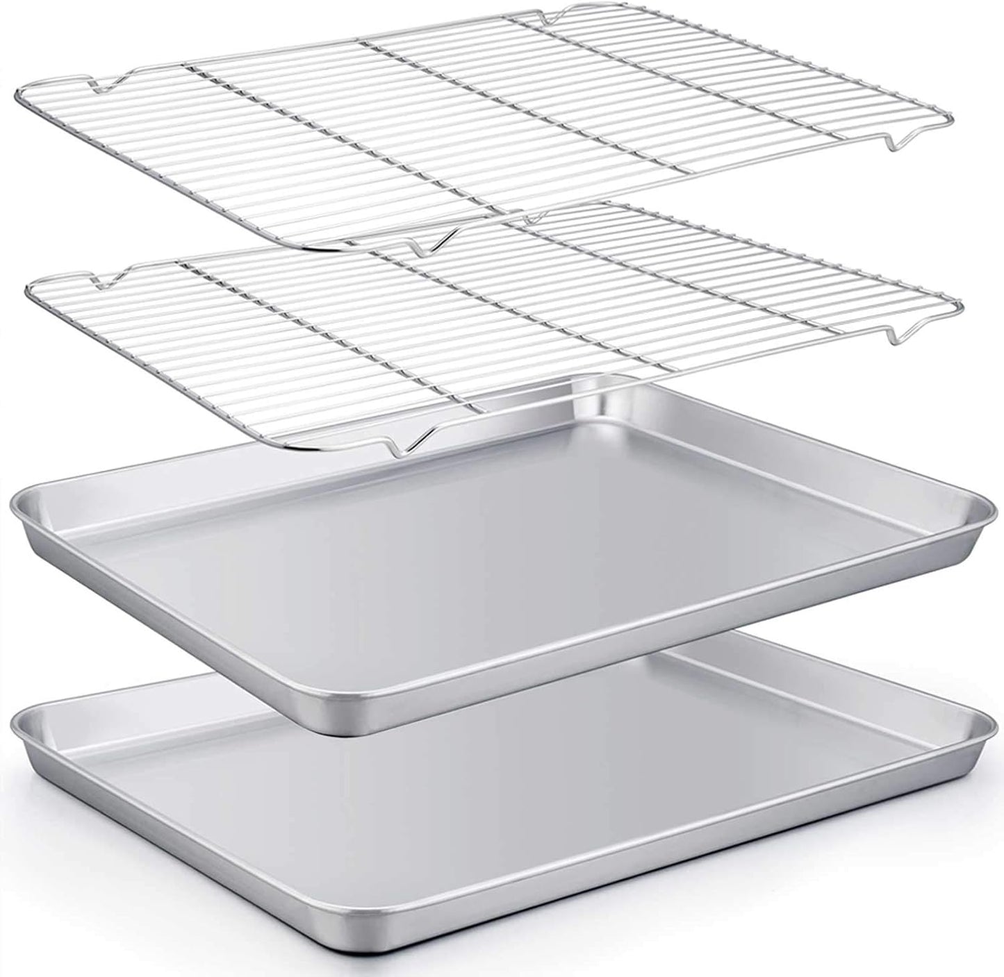 TeamFar Baking Sheet Set with Racks for Healthy Cooking