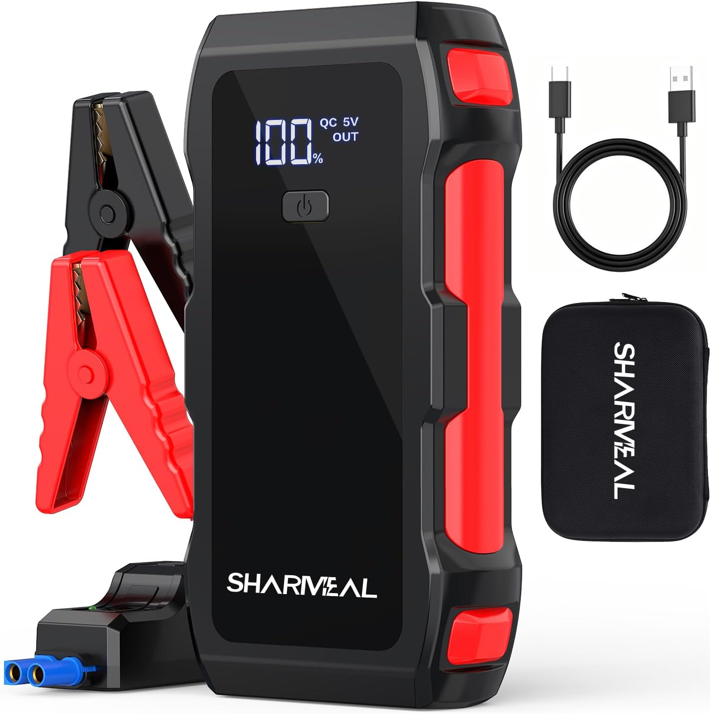 Jump Starter 4000A for 12V Vehicles - Powerful Battery Booster