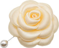 Silk Rose Flower Pin Brooch - Handmade Silk Floral Brooch Pin