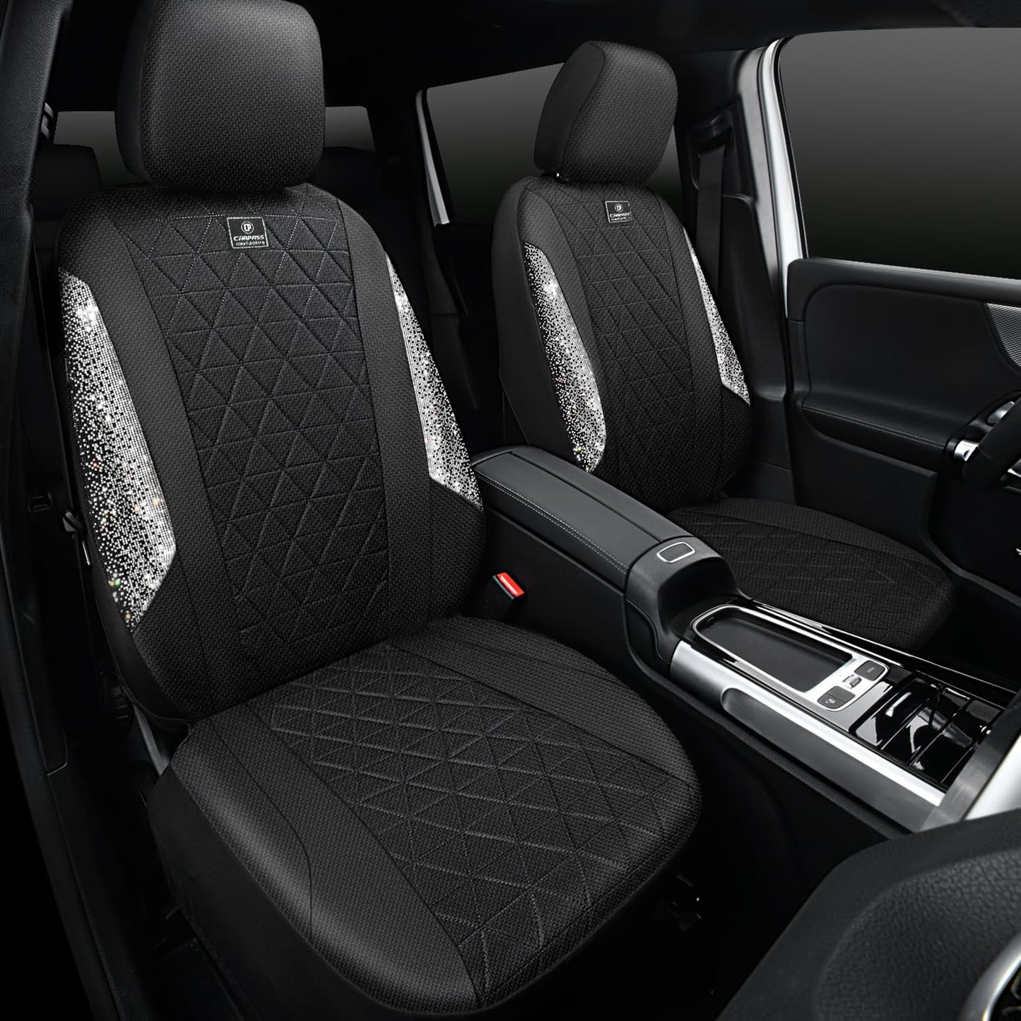 Bling Diamond Car Seat Covers for Women - Stylish and Durable