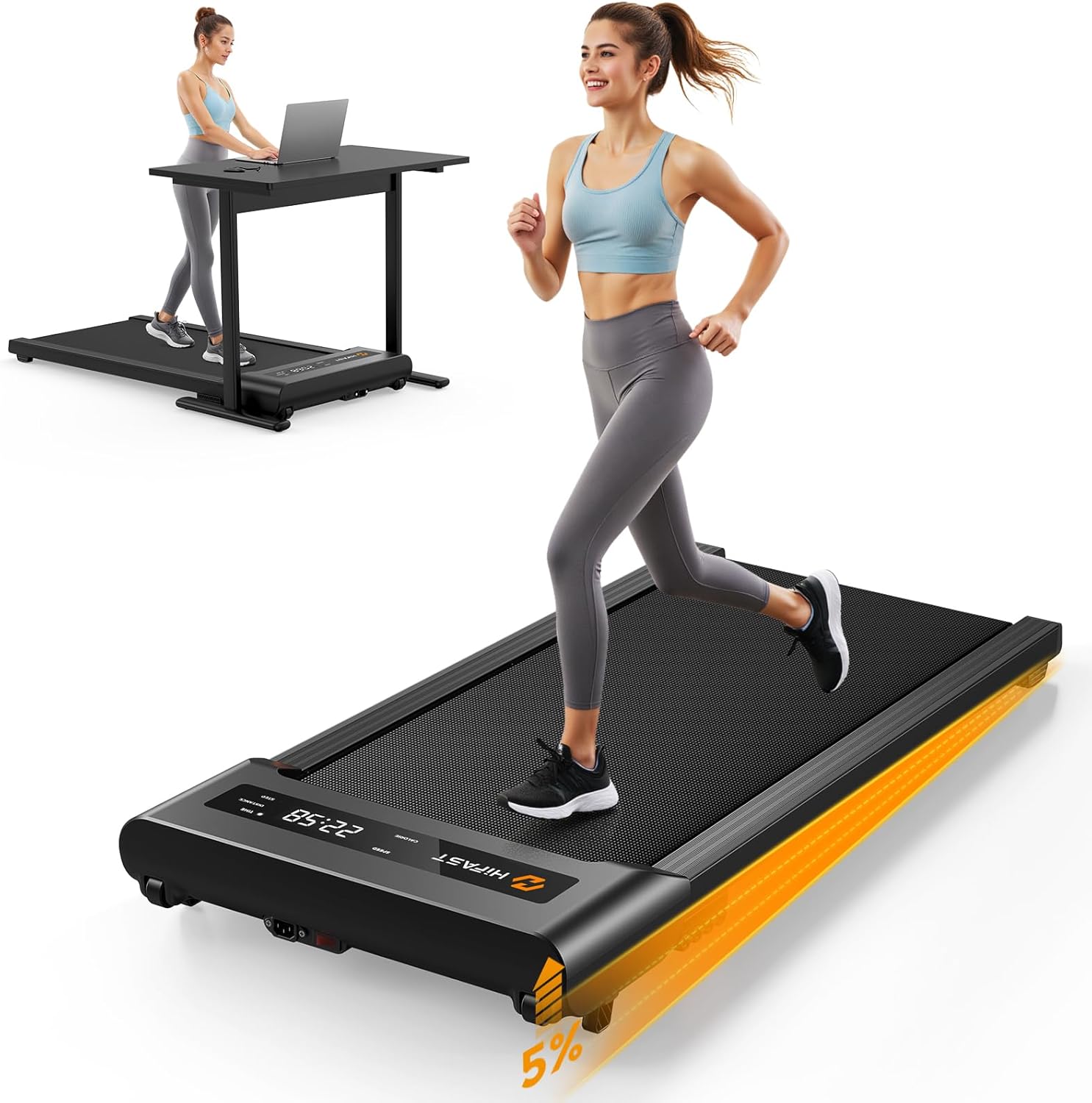 Walking Pad Treadmill for Home Office - Compact & Quiet Design