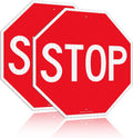 Stop Signs 30 in Octagon (2 Pack) - Reflective Engineer Grade Signs