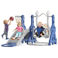 BIERUM 4 in 1 Toddler Slide and Swing Set - Indoor/Outdoor Playset