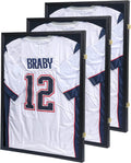 KCRasan Jersey Frame Display Case 3 Pack - Large Lockable Display