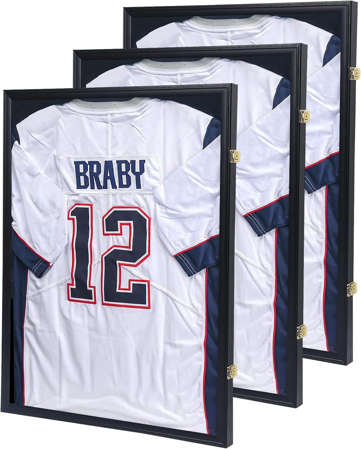 KCRasan Jersey Frame Display Case 3 Pack for Sports Memorabilia