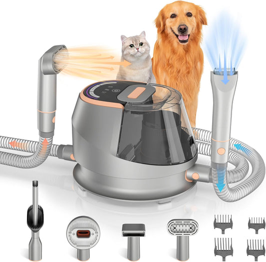 9-in-1 Dog Grooming Kit - Quiet & Powerful!