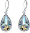 Dragonfly Filigree Earrings Sterling Silver Teardrop Abalone Shell