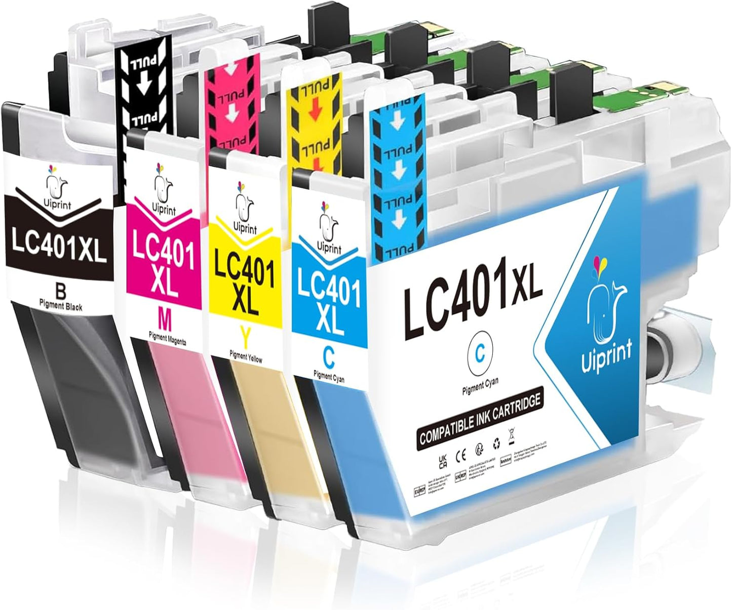 High-Quality Ink Cartridges for Brother Printers - 4 Pack